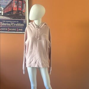 CHAMPION light pink pullover hooded sweatshirt